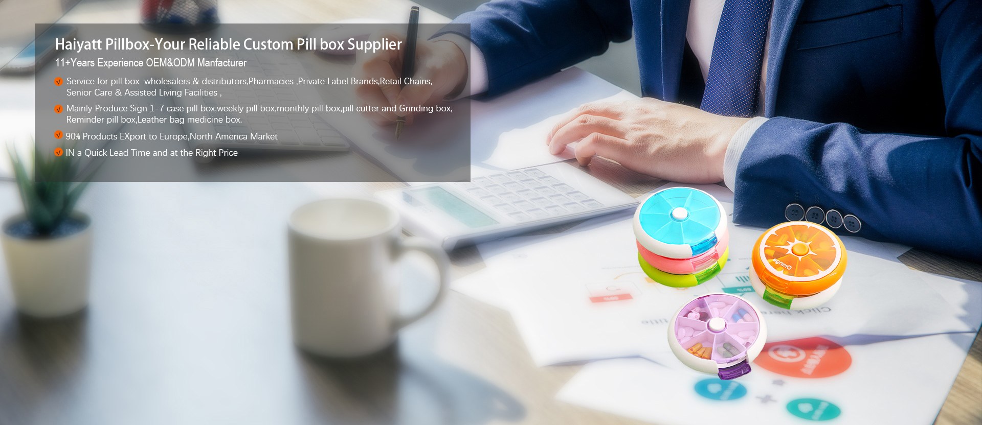 Pill Box Manufacturer |  Pill Organizer, Pill Cutter & Crush| Haiyatt